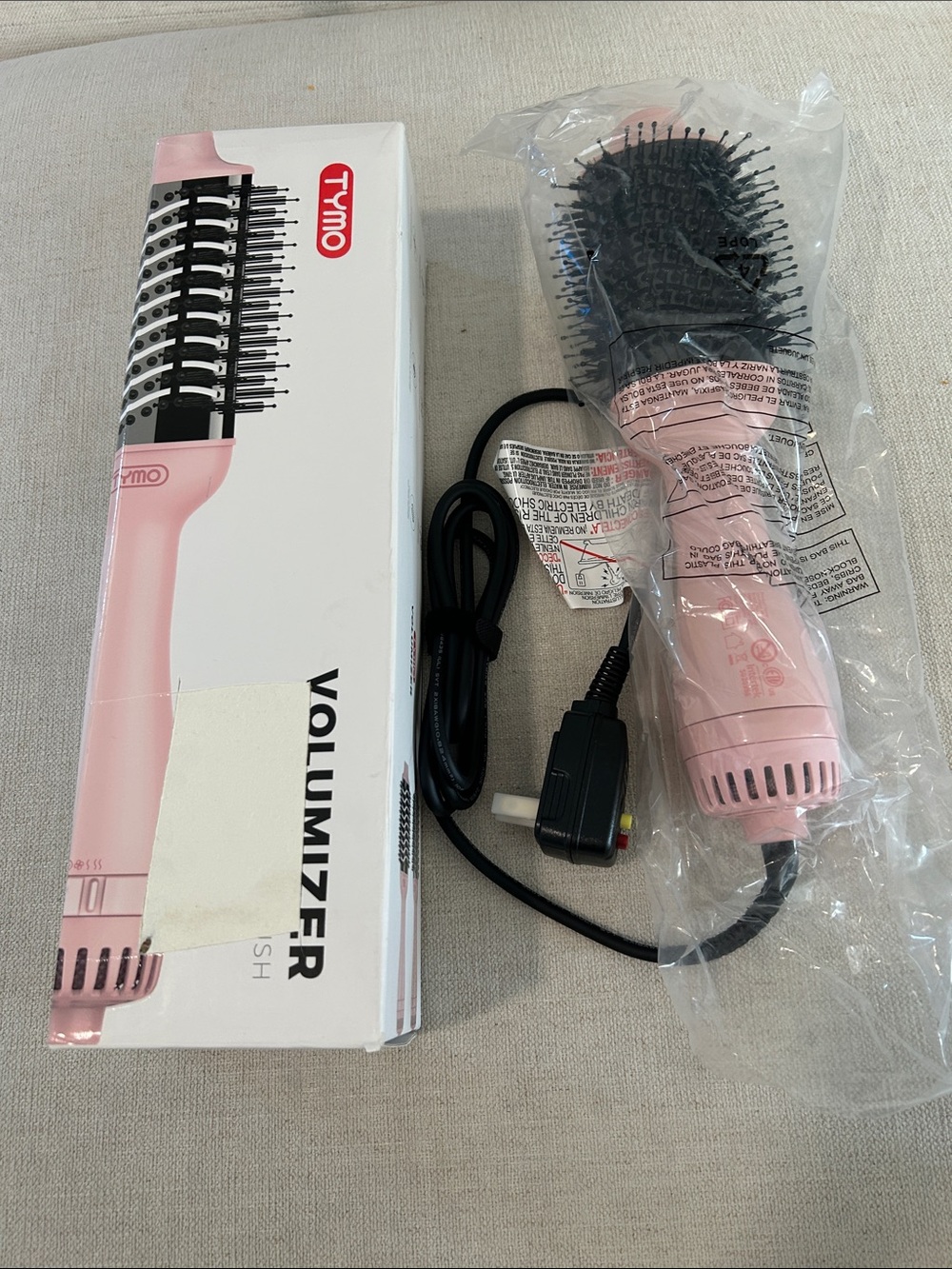TYMO VOLUMIZER hot air brush, Pink, NWT